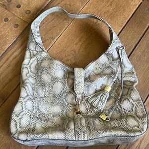 Leather Snakeprint Purse